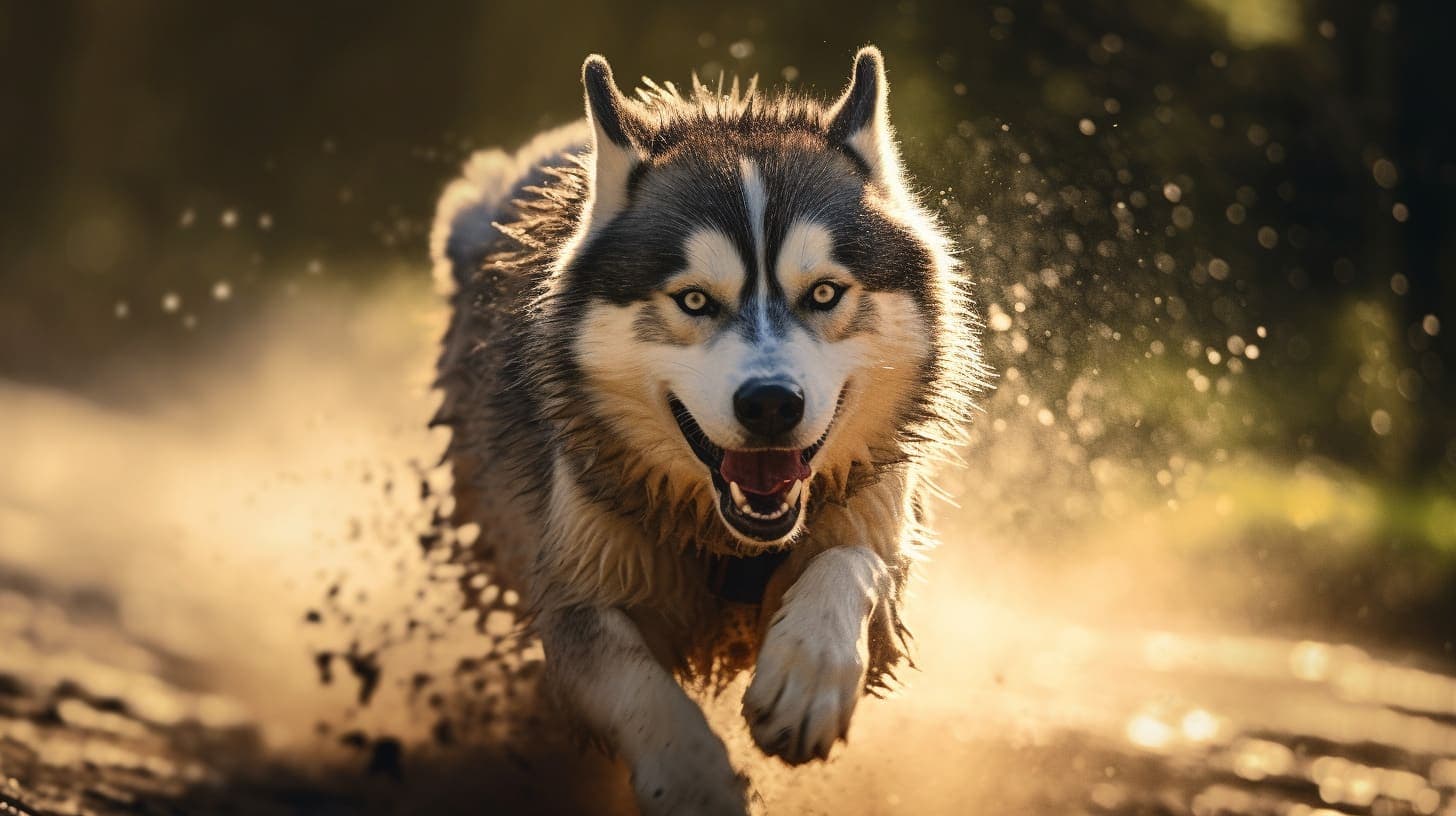 husky canicross training