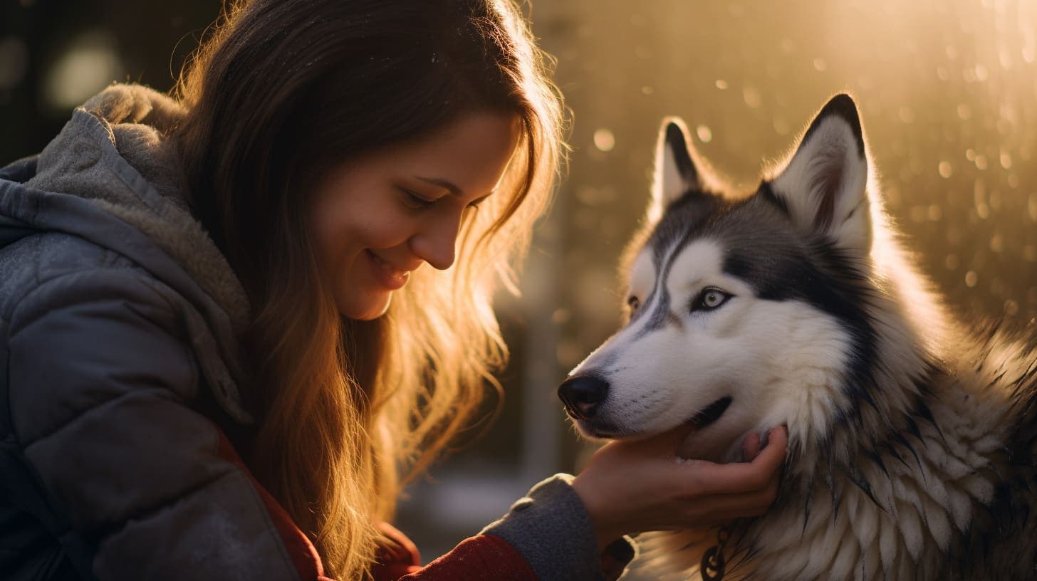 training your husky for grooming