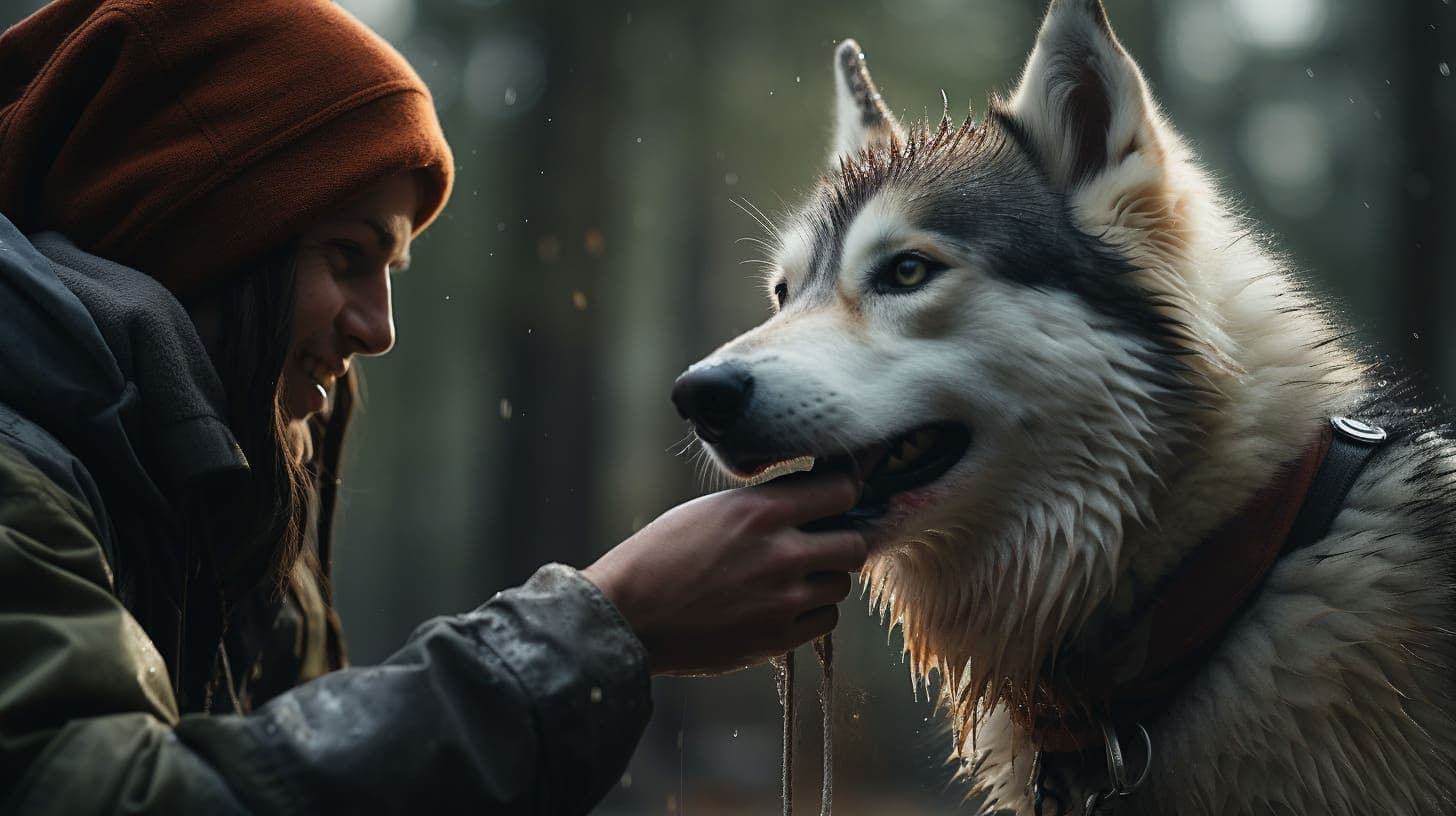 positive reinforcement with husky training|