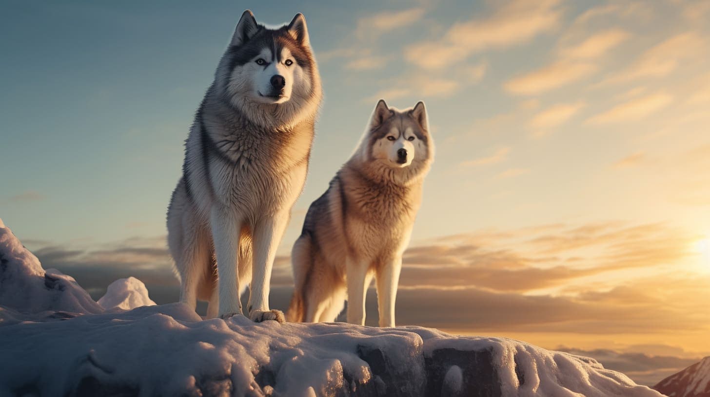 Siberian husky vs. alaskan malamute