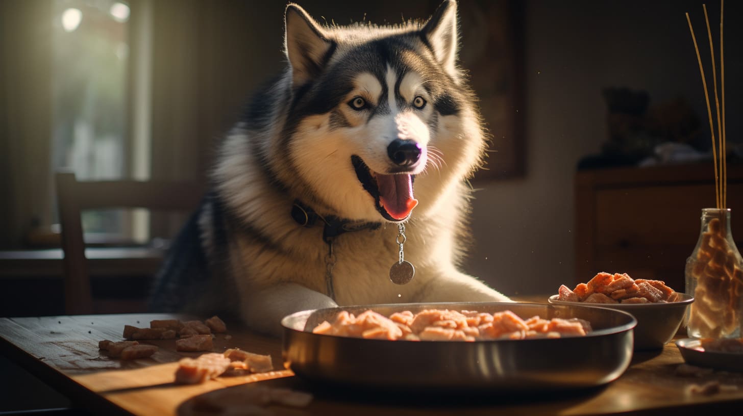 Balanced diet for your husky
