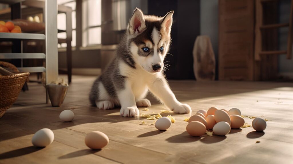 Can huskies eat eggs?