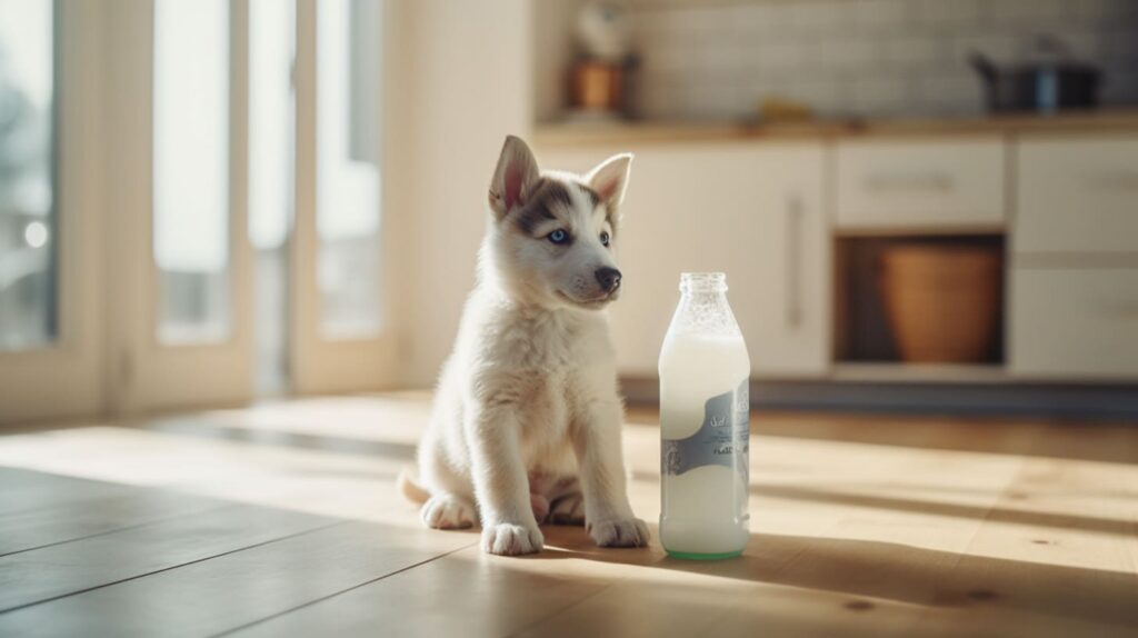 Can puppies drink regular milk