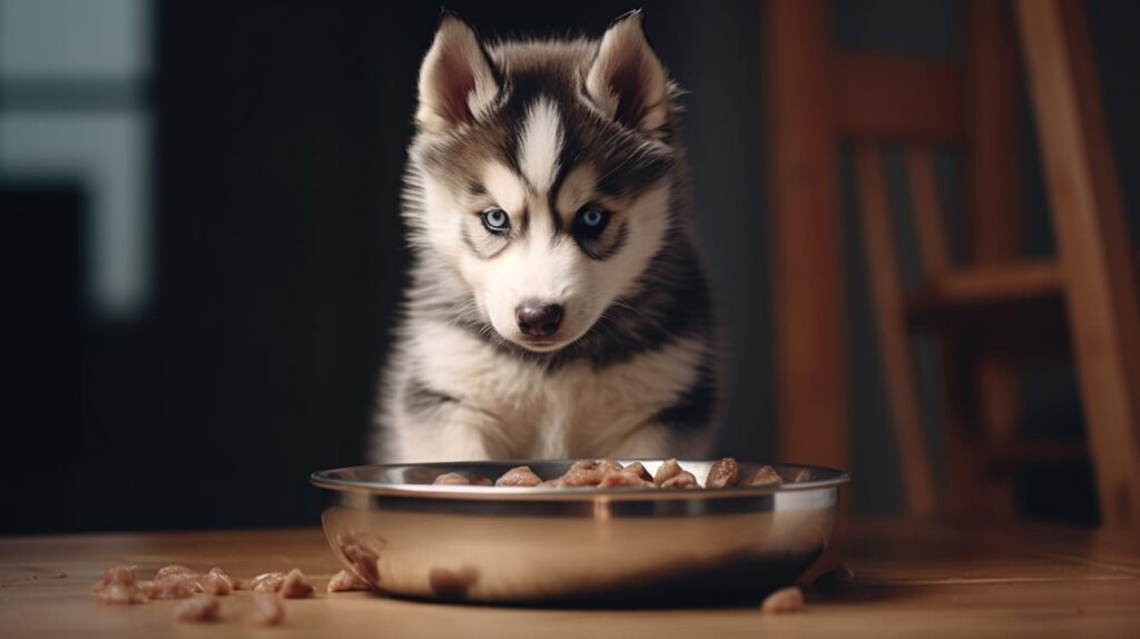 How much to feed a husky puppy