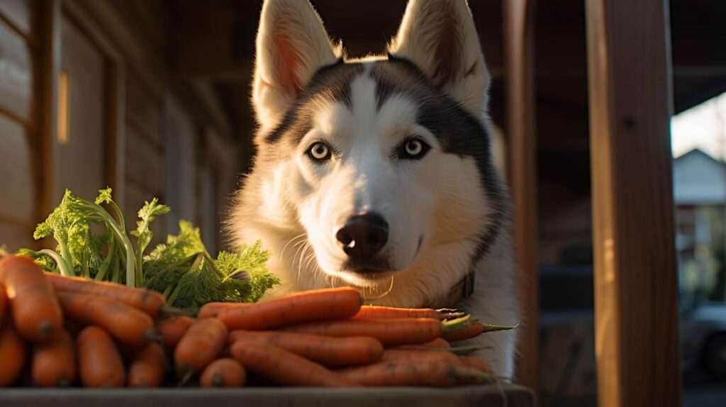 what vegetables can huskies eat